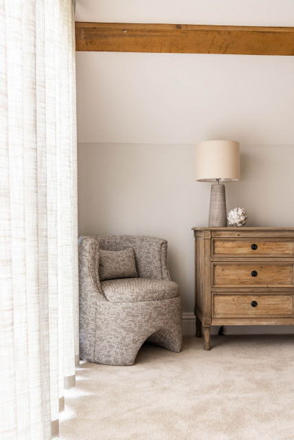 Rustic mixed with modern transitional-bedroom