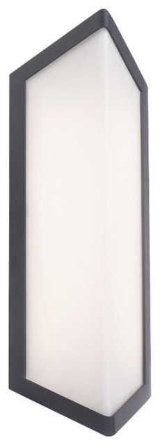 WAC Lighting Corte 15" 1-Light 3-CCT 4000K Aluminum Outdoor Wall Light in Black