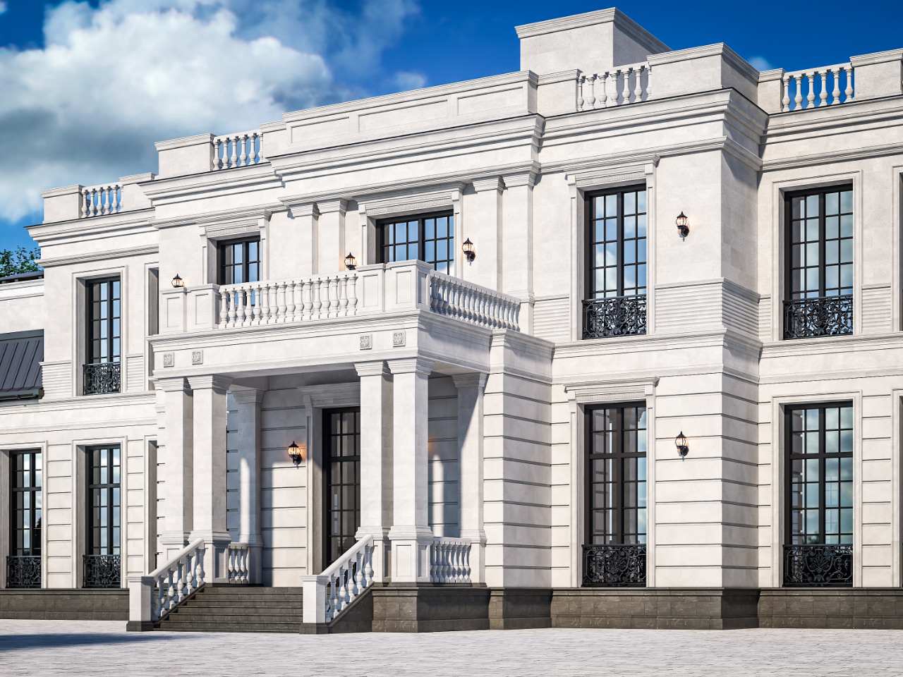 Фасад из дагестанского камня