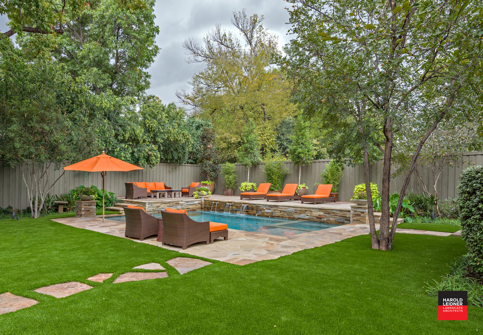 Private Residence Backyard Retreat - Traditional - Pool - Dallas - by