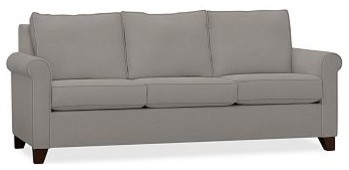 Cameron Roll Arm Upholstered Sofa, Polyester Wrap Cushions, Performance Tweed Gr