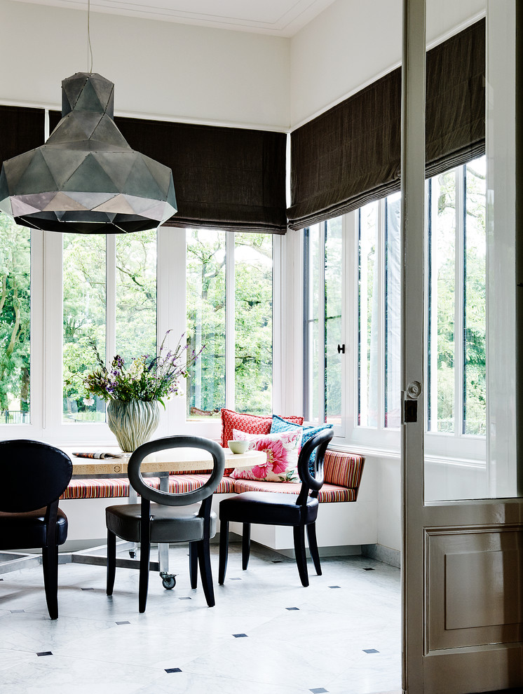 Inspiration for a transitional dining room in Amsterdam.