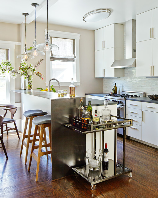 San Francisco Duplex Back Unit modern-kueche