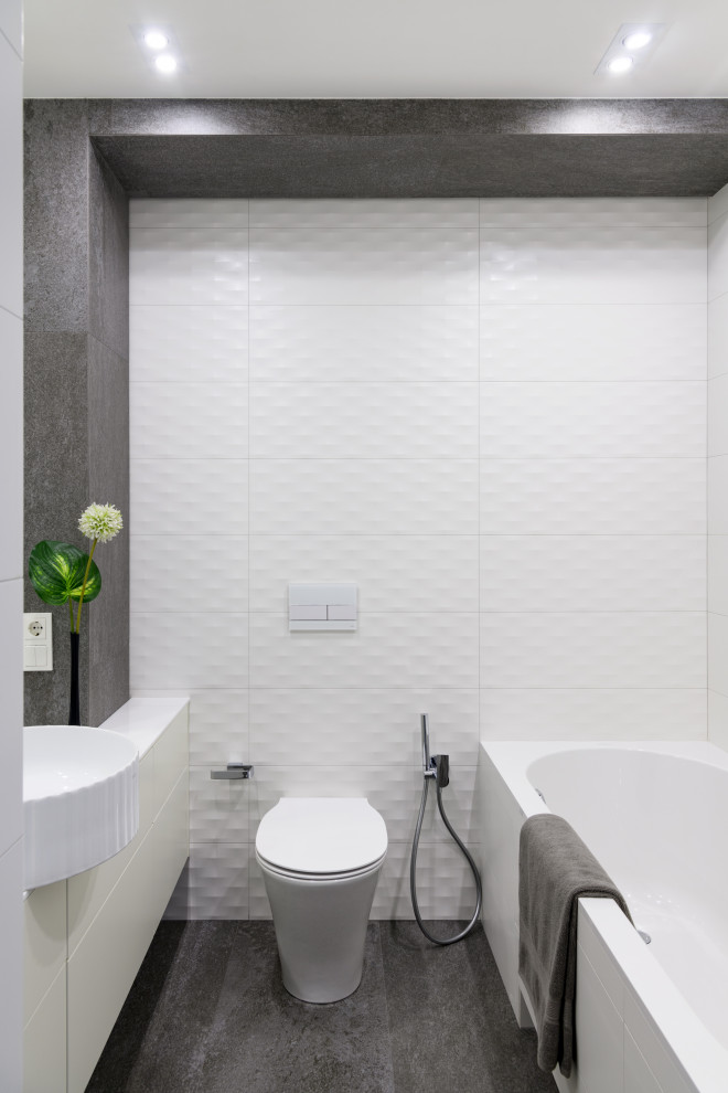 Стильная черно-белая квартира в Новосибирске