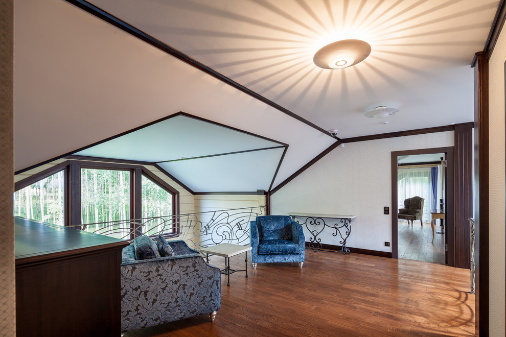 Интерьер трехэтажного загородного дома в Нижегородской области