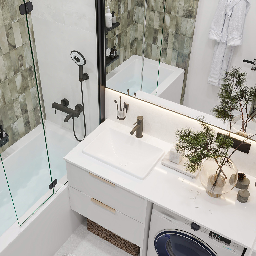 Ванная комната ул. Ломоносова, Курск.