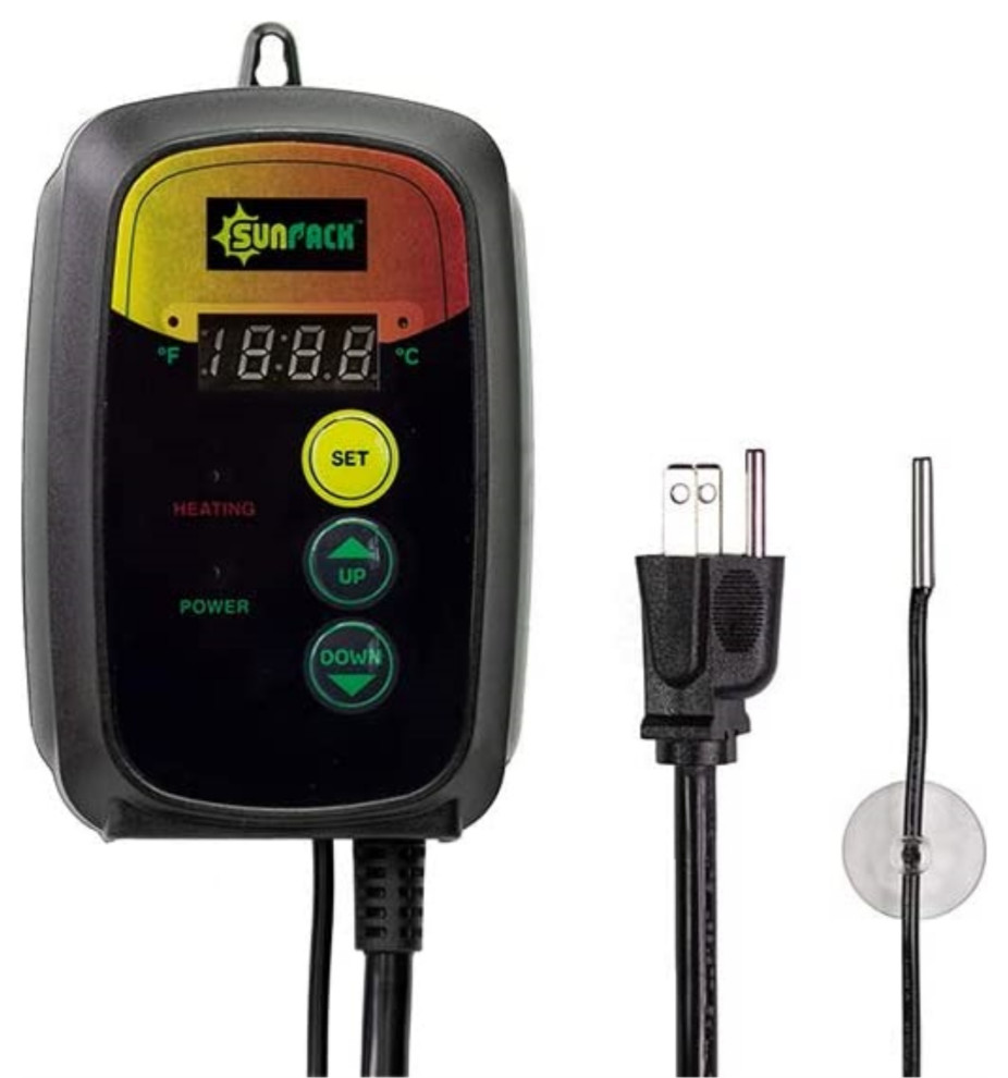 Sunpack SPTEMP Heat Mat Thermostat with Digital Temperature Controller Modern Planter