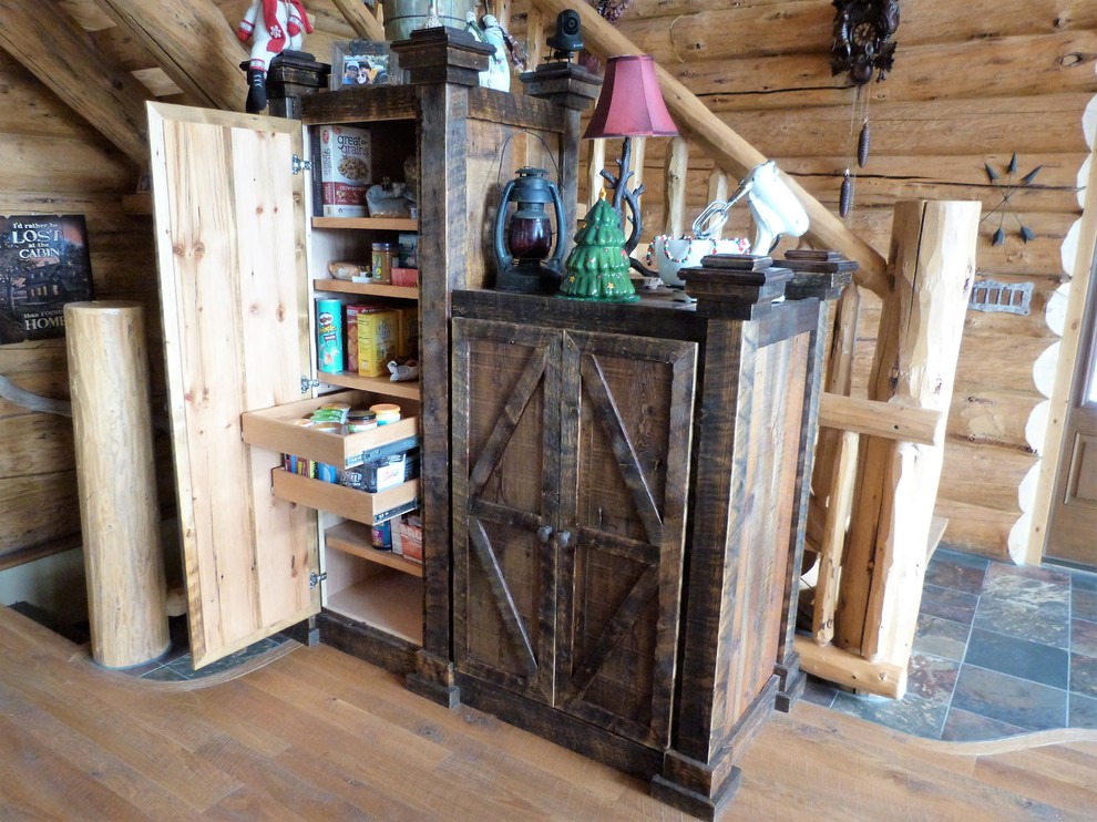 Inspiration for a rustic kitchen remodel in Denver