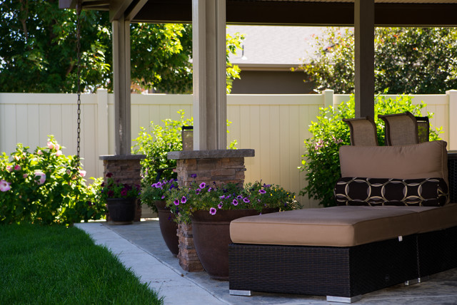 L Shaped Solid Cover - Mediterranean - Patio - Boise - by 