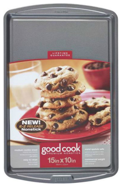 Good Cook 04021 Non-stick Cookie Sheet, Medium, 15" X 10"