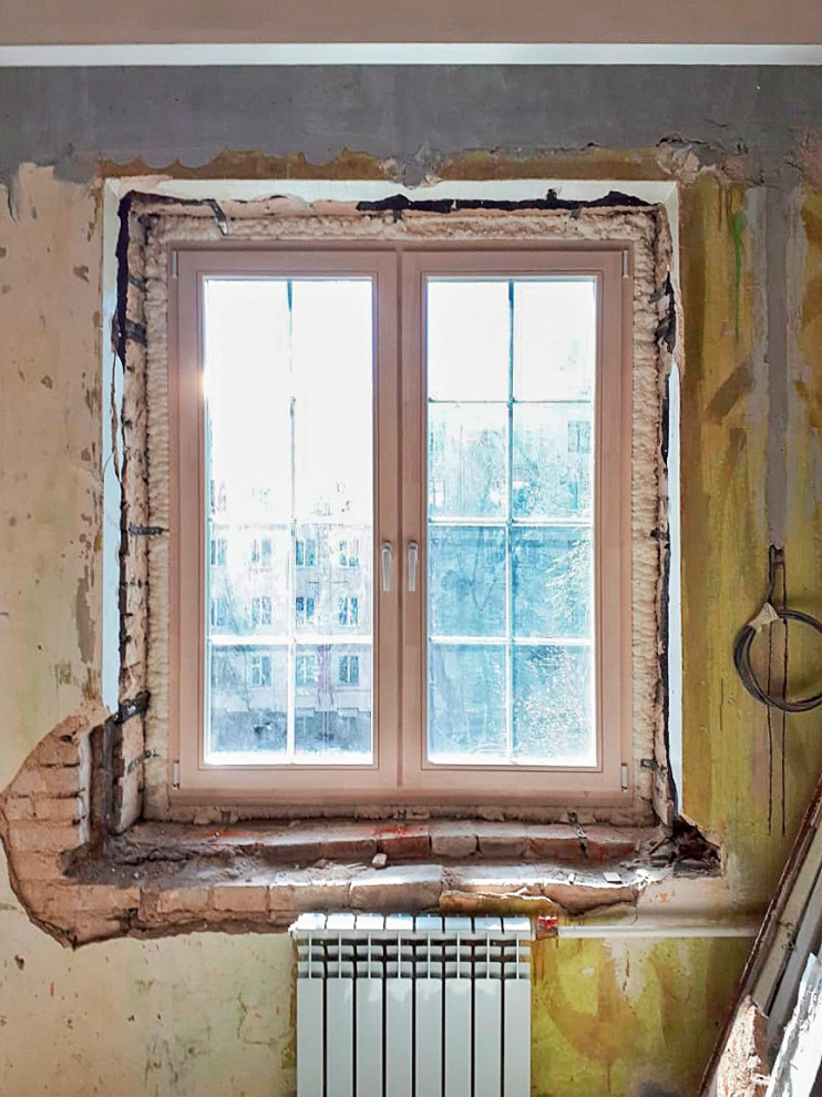 Окна из сосны с шипом.