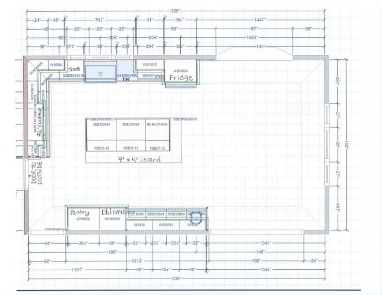 Garbage Pullout Placement At Island or no?