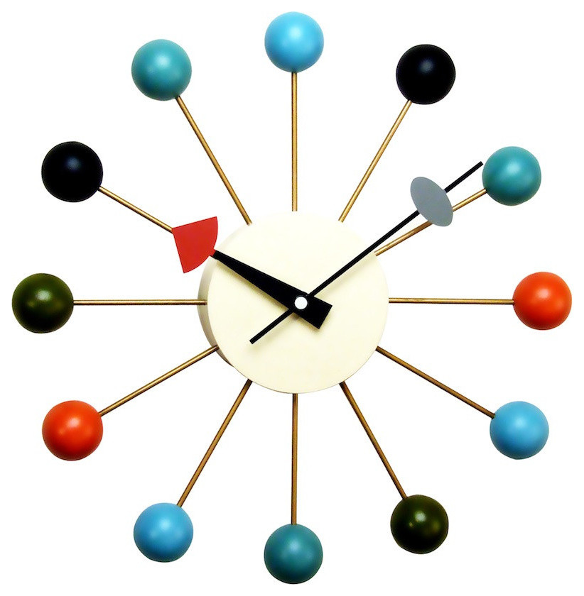 Ball Clock, Multicolored