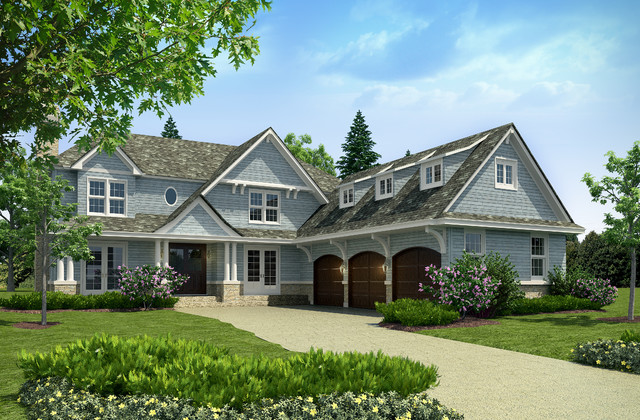 Front Elevation -rendering traditional-rendering