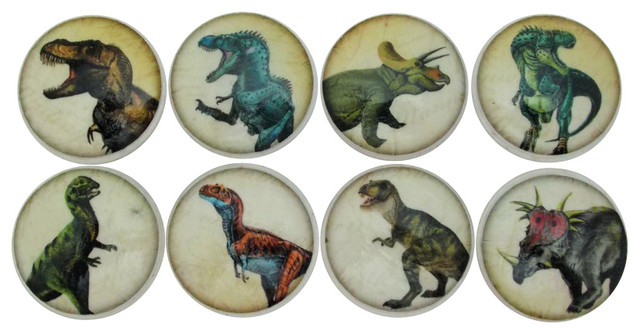 Dinosaur Cabinet Knobs 8 Piece Set Contemporary Cabinet And
