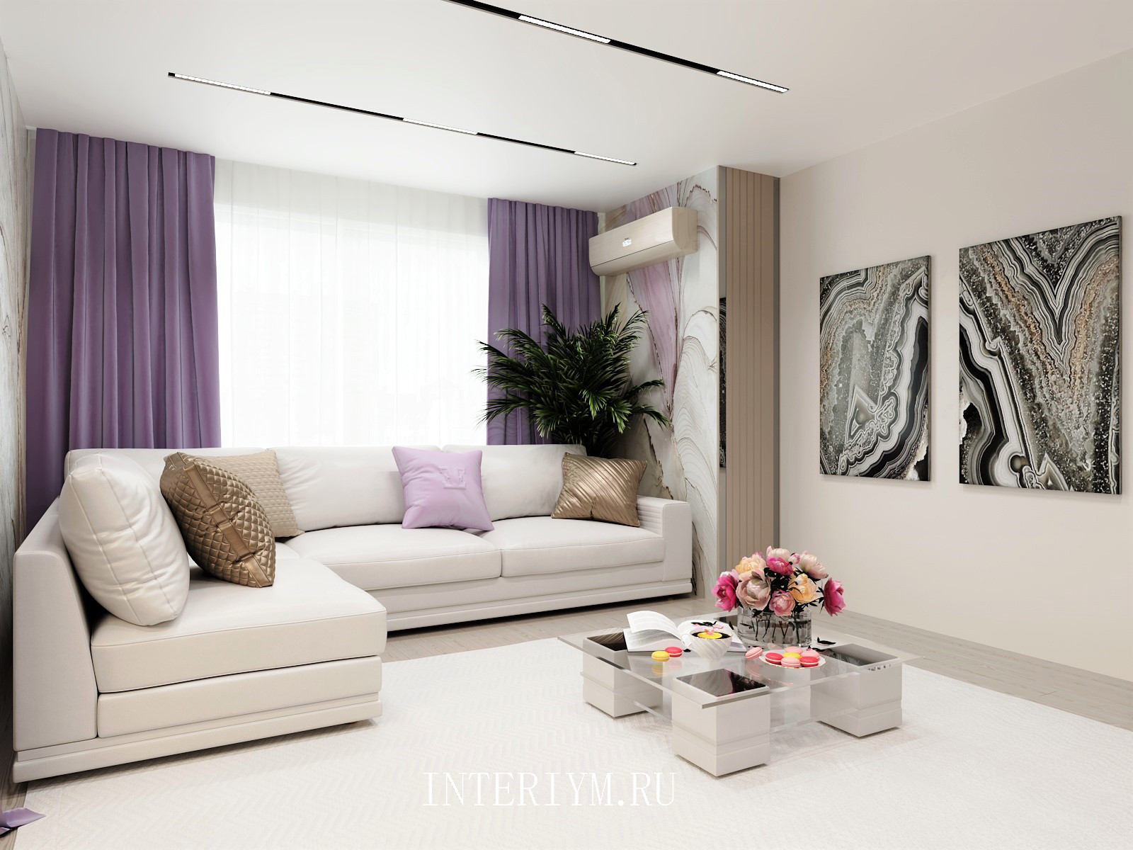 Дизайн кухни-гостиной в кв. по ул. Батальонная, 13