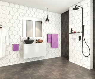 Mondella Vivace and Silk Black Shower Heads and Bathroom Taps | Giuselle Bathrooms