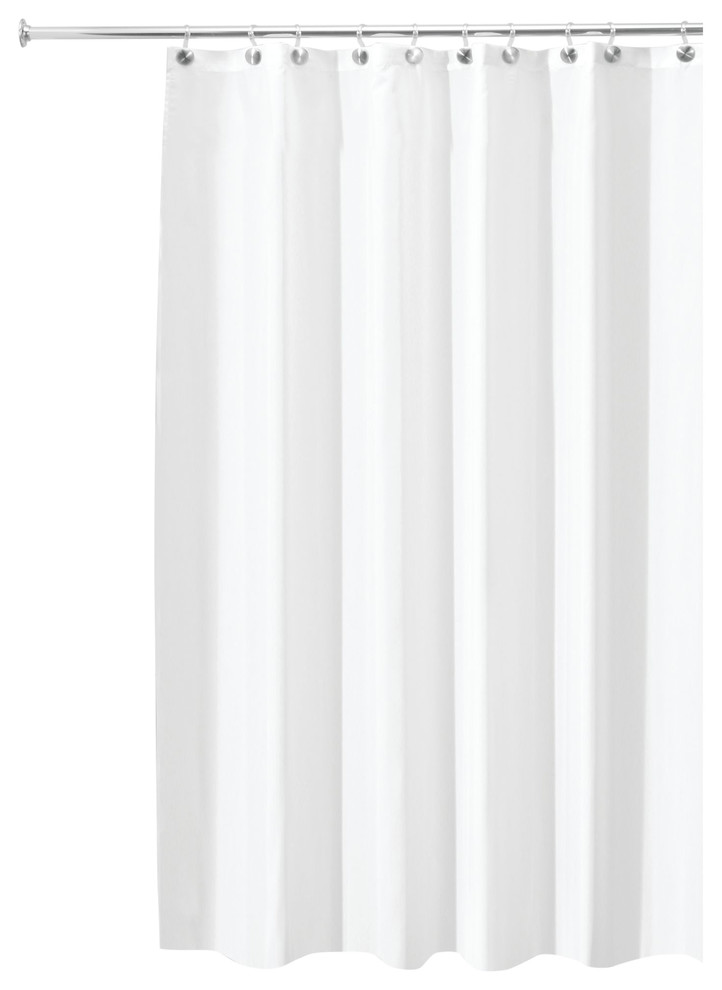 iDesign Poly Shower Curtain/Liner 54"x78" Traditional Shower