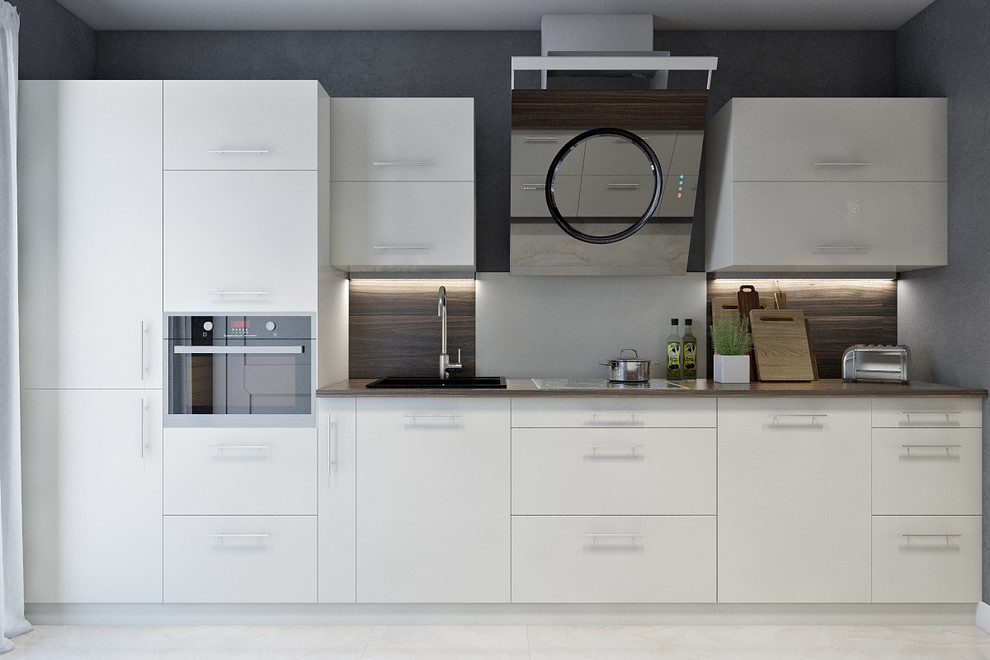 Интерьер загородного дома в серебристых тонах