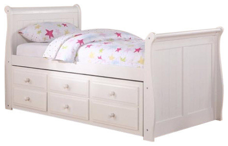 kids bed and trundle