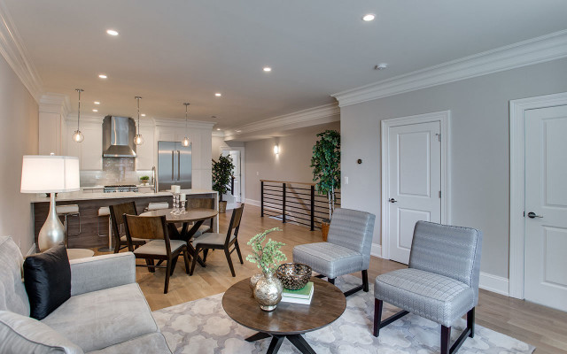 2 Unit Condo Building in DC modern-vardagsrum