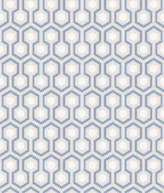 David Hicks Hexagon Wallpaper