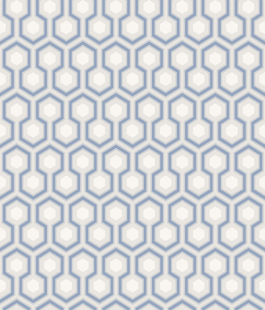 David Hicks Hexagon Wallpaper