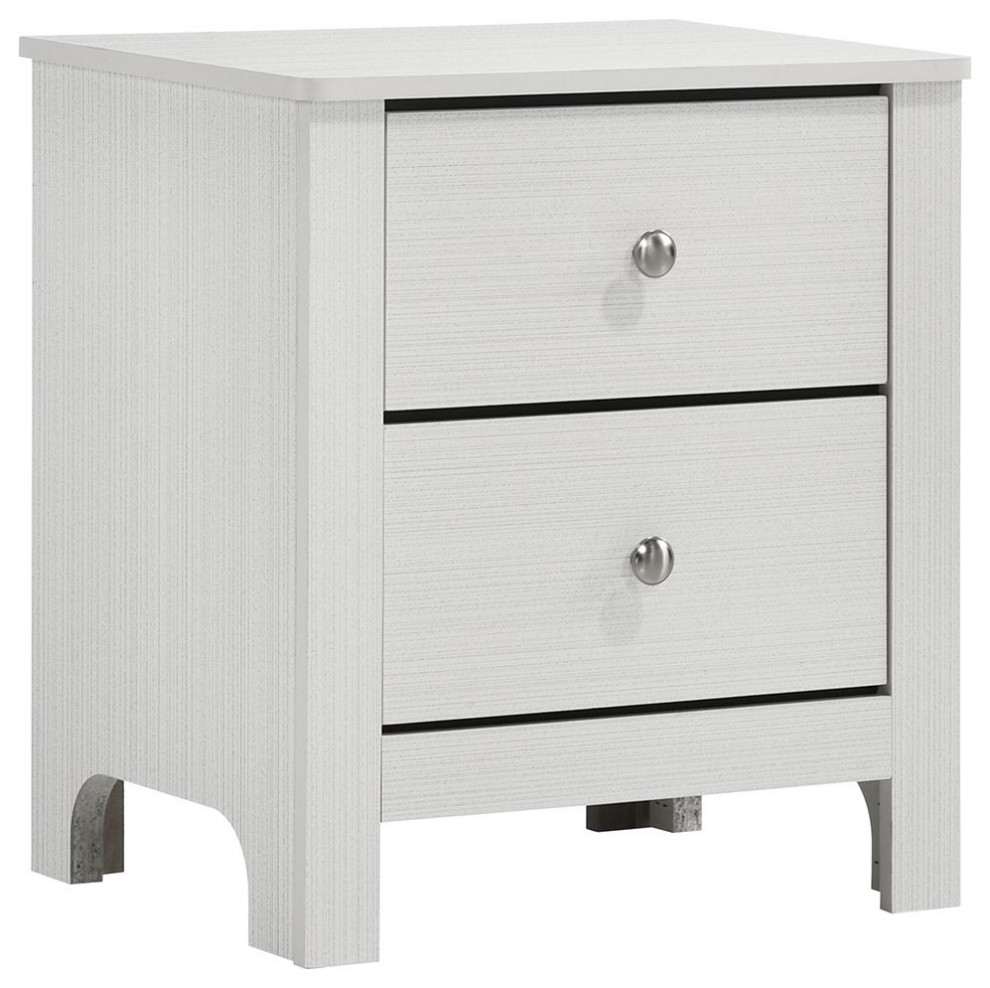Catalina Nightstand, White Transitional Kids Nightstands by GwG