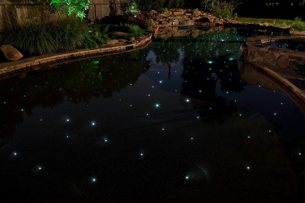 This is an example of a large tropical pool in Houston.