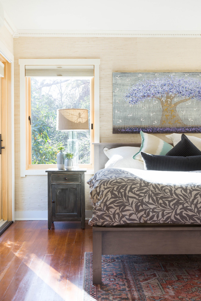 Inspiration for a transitional bedroom in Other.