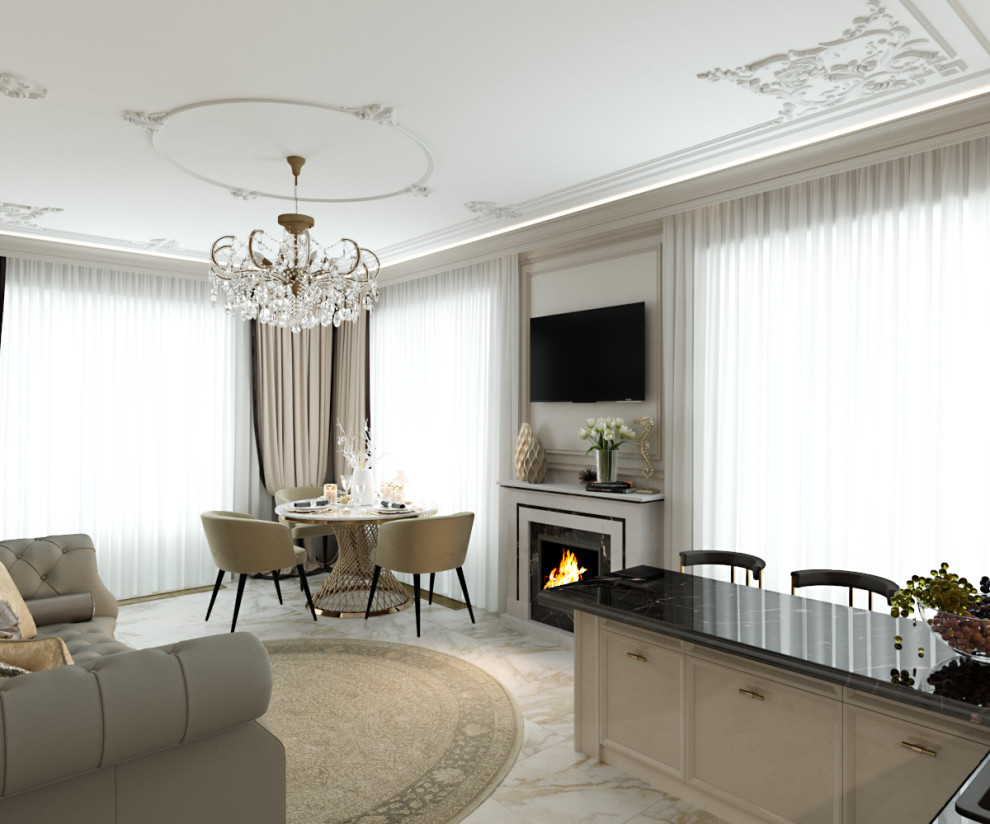 Однокомнатная квартира с объединенной кухней-гостиной г. Москва