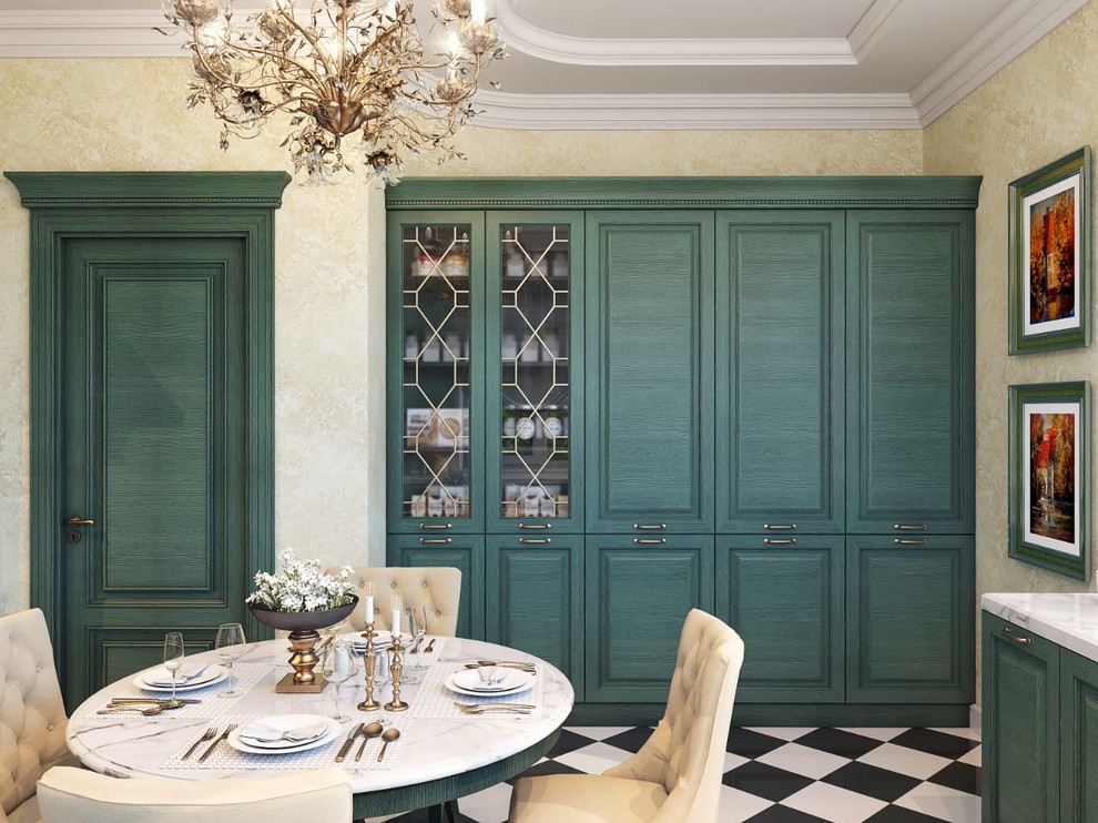 Кухня загородного дома