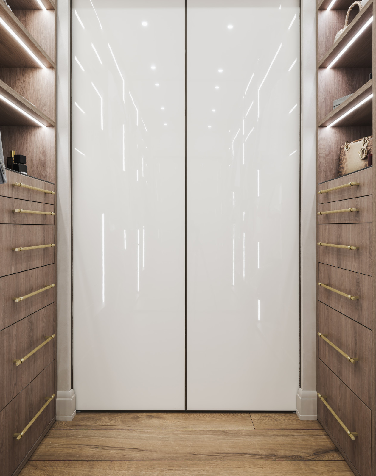 Реализация современной четырехкомнатной квартиры площадью 170 м²