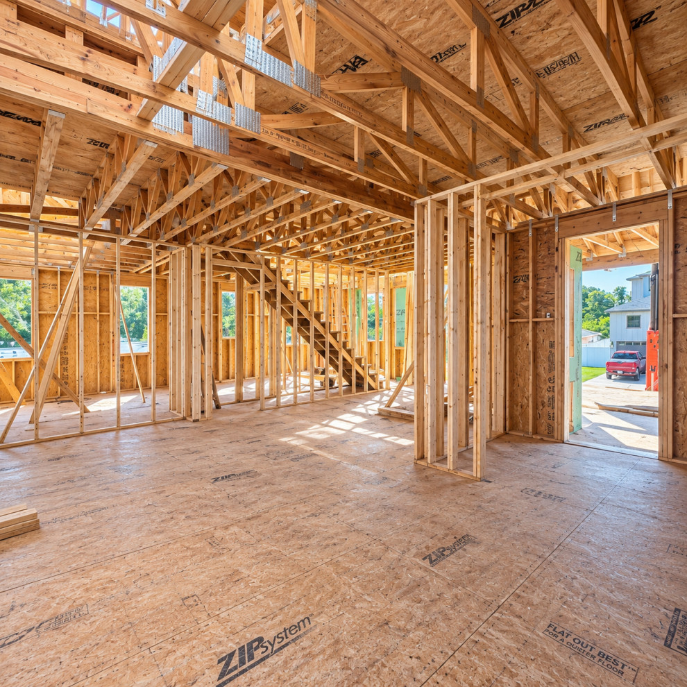 Three-Story Custom Home - Phase 4 of 4: Third-Floor Framing & Roof Trusses