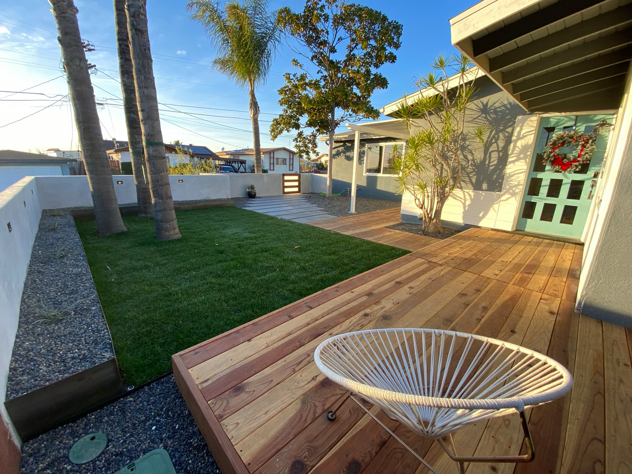 Front Entry Mid-Century Modern Deck Remodel