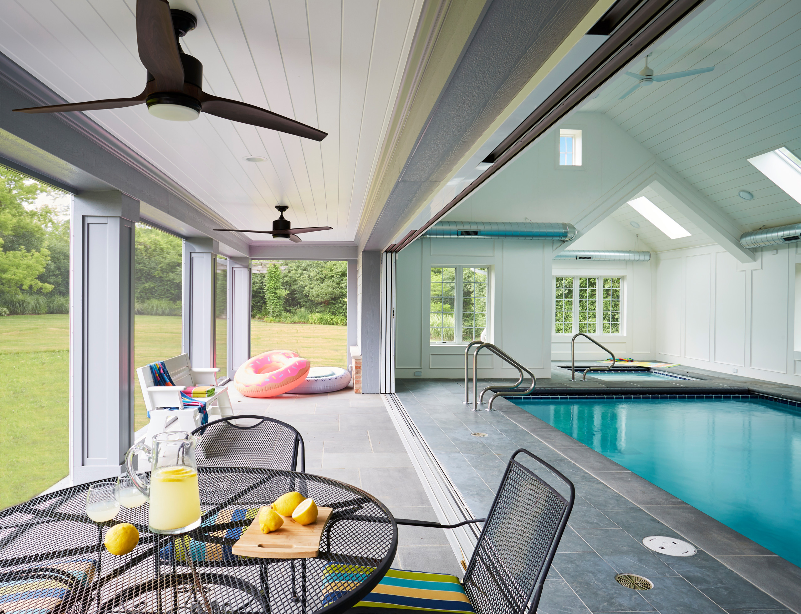 Lake Forest Pool House Screen Porch