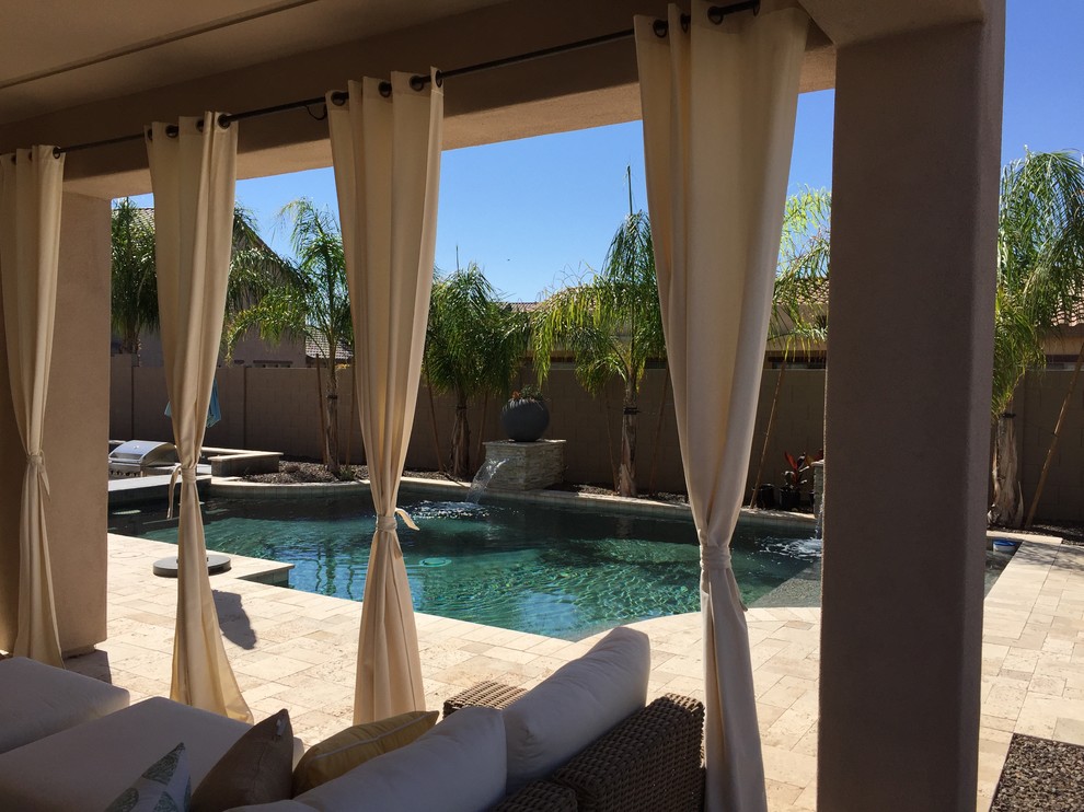 Example of a transitional pool design in Phoenix