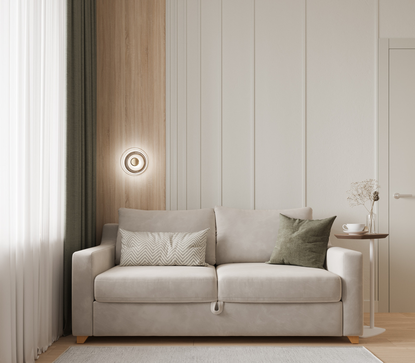 Зона отдыха в кухне-гостиной