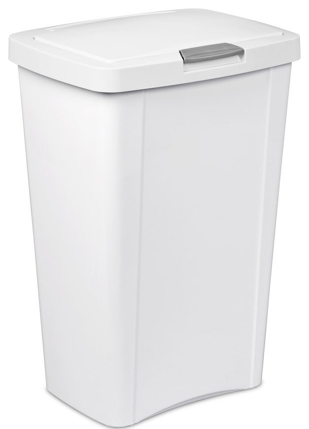 Sterilite 13 Gallon Kitchen Trash Can Contemporary Trash Cans by