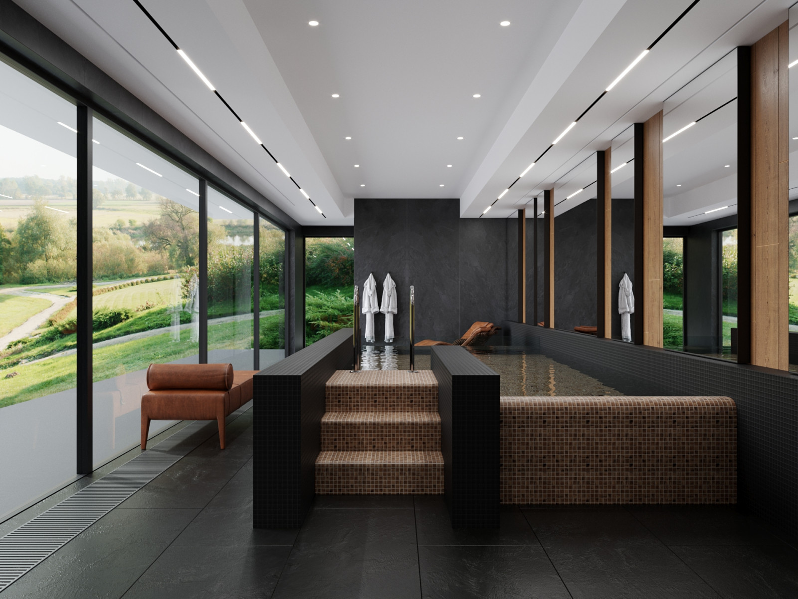 Проект бассейна в загородной резиденции