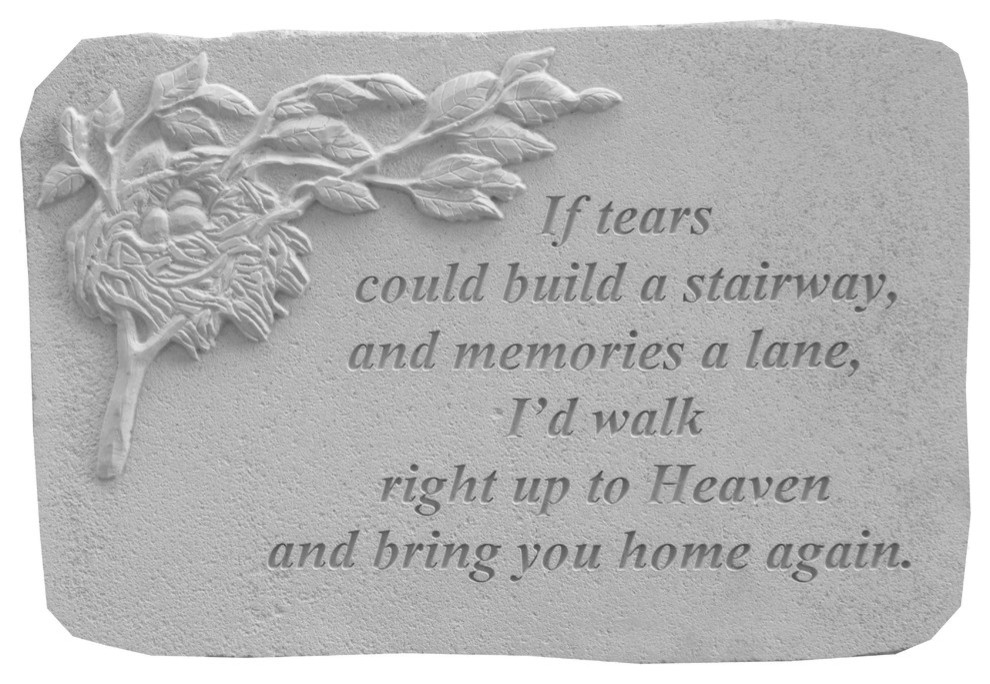 Botanical Garden Accent Stone, "If Tears Could Build"