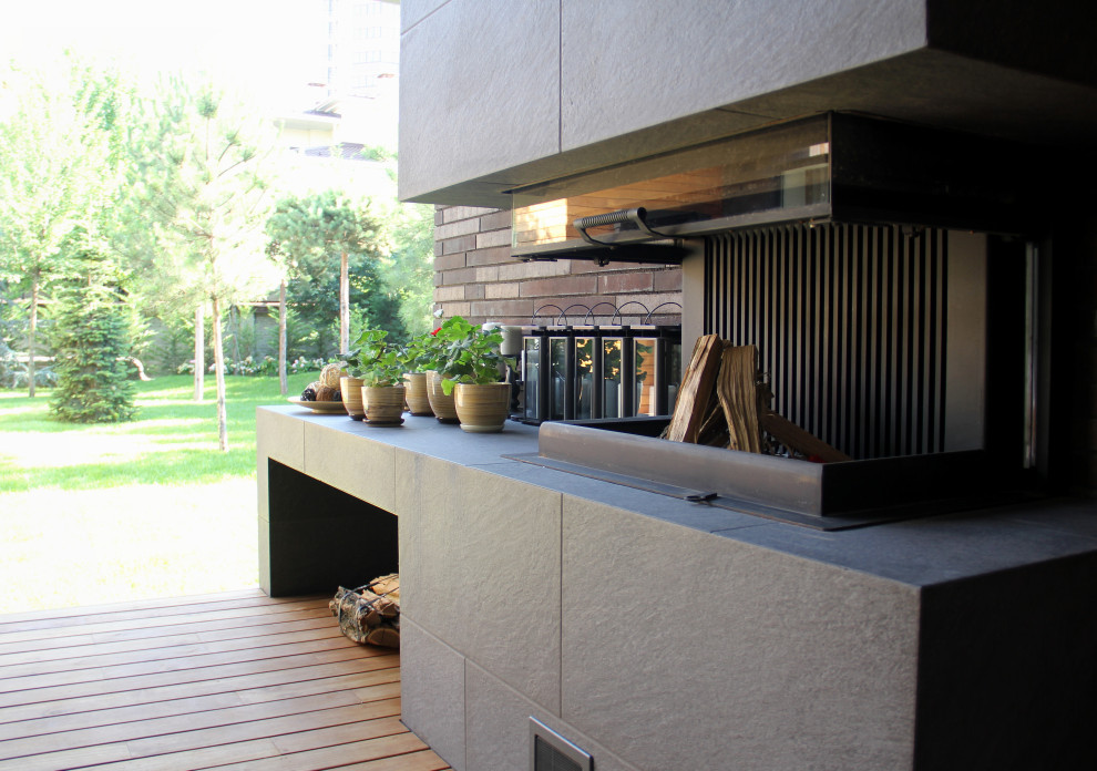 Реализованный проект частного одноэтажного дома в современном стиле