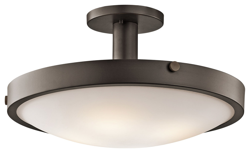 Kichler Lighting 42246OZ Lytham 4 Light Semi Flush Ceiling Fixture