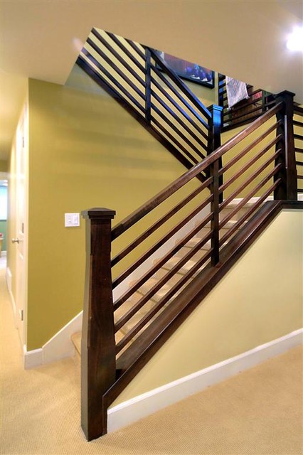 Exterior & Interior Traditional Rambler american-traditional-staircase