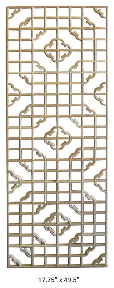 Rectangular Plain Wood Geometric Pattern Wall Panel