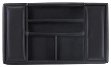 Leather Milano Mens Valet Tray - 12.75W x 1.75H in.