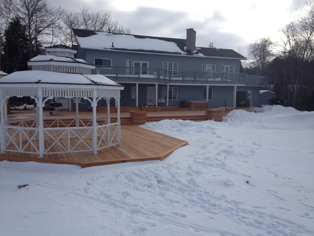 Fijian Genuine Mahogany Deck - Collingwood Ontario terrace