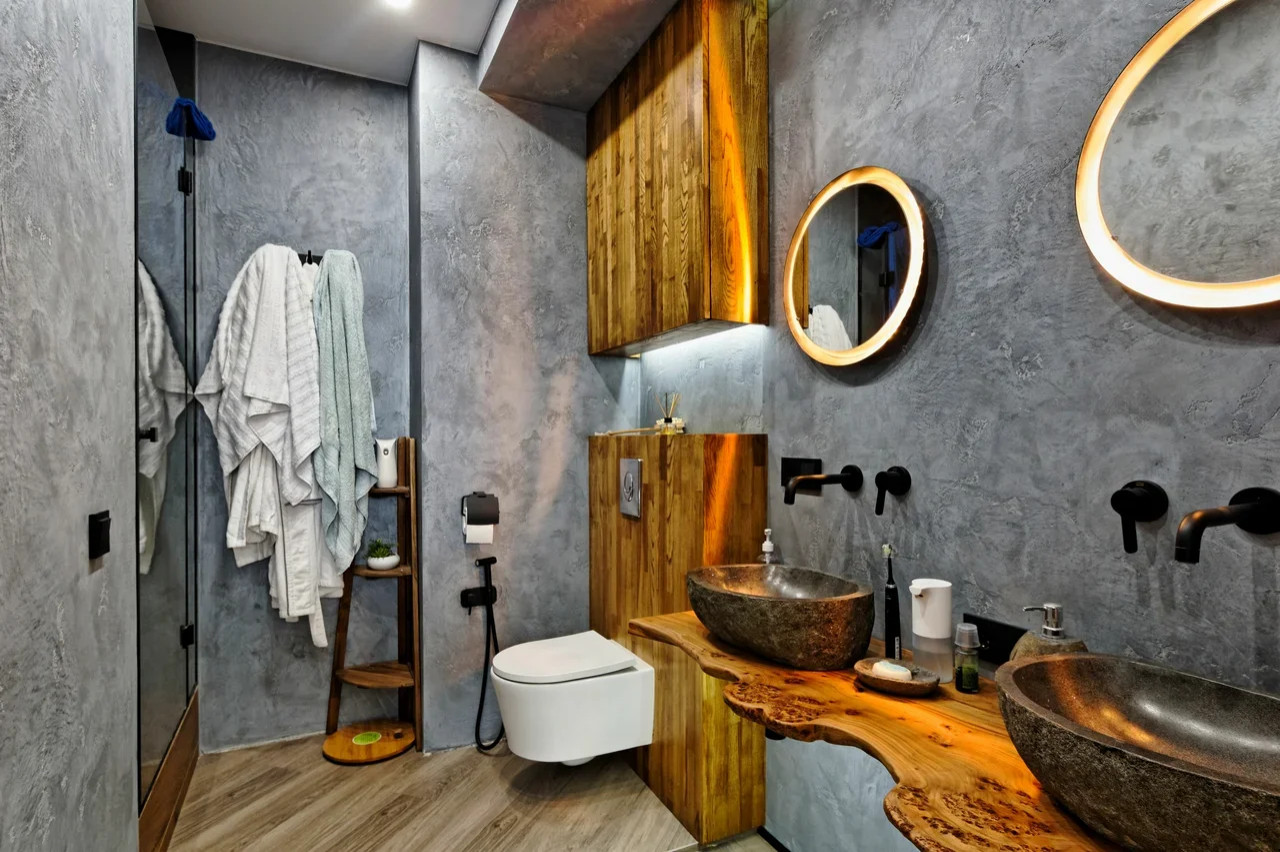 Ванная комната в балийском стиле