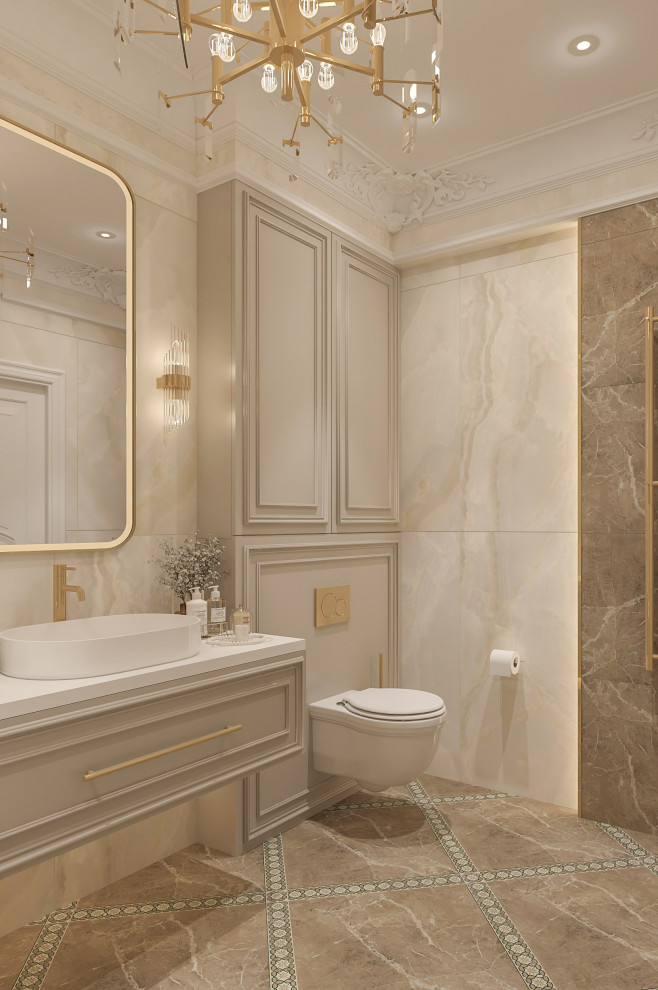 Интерьер Женской Ванной комнаты. Таунхаус в КП "Образцово"