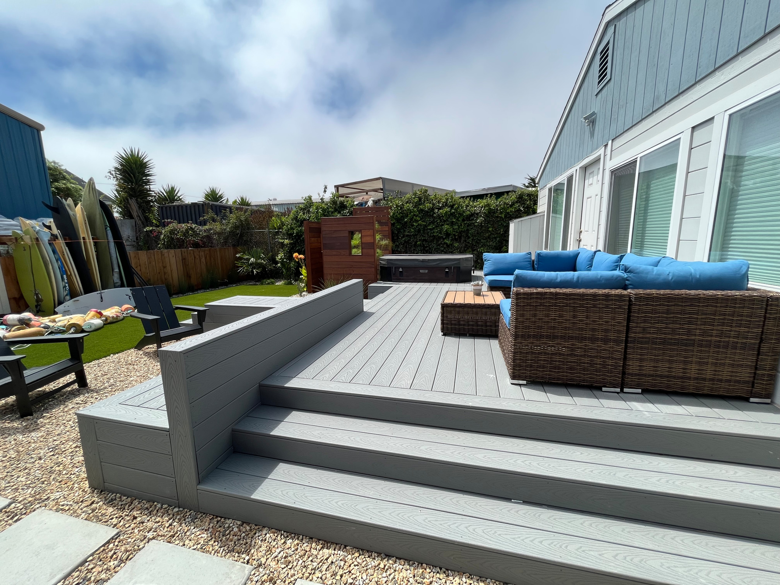 Surfer's backyard retreat